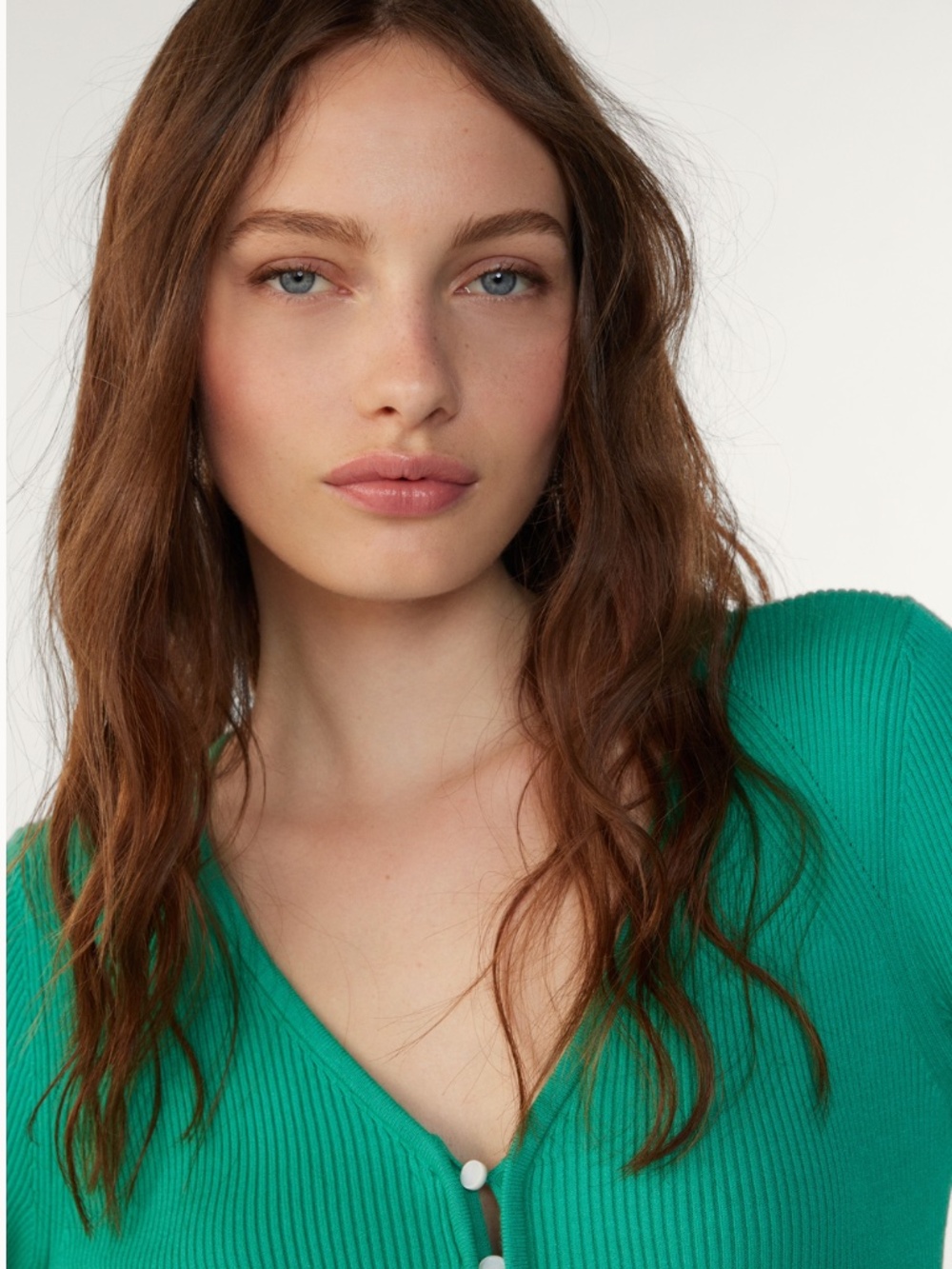 ba&sh Green Wilam Cardigan
